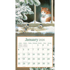 Lang - 2026 Chats De Campagne Calendrier Mural Deluxe Mensuel - 30,5 cm l x 30,5 cm H - Anglais-Œillet en laiton pour éviter que le calendrier ne se déchire