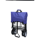 Dura Housewares - Chariot pliant Thomas - bleu-Roule sans effort sur diverses surfaces, y compris le revêtement, le bois, le gravier et le sable