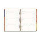 Orange Circle Studio - Agenda à trois onglets non daté - Bold Blossoms - 9.67" x 7.48" - Couleur assortie - Anglais-4
