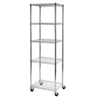 Seville Classics - Étagère grillagée en acier ultradurable à cinq tablettes certifiée NSF - 24" L x 18" W x 72" H -Certification par la NSF selon la norme NSF/ANSI 2 – Équipement alimentaire pour une utilisation dans des environnements secs