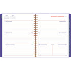 Mead - Agenda hebdomadaire/mensuel couleur pop 2026 - 11 po H x 8 1/2 po l - violet - bilingue-Format des pages : 11 po H x 8 1/2 po l