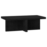 Hudson&Canal - Table basse rectangulaire Boden de 112 cm de largeur, , grain noir-Un design scandinave contemporain pour votre salon, votre bureau et plus encore