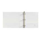 Avery® - Reliure de présentation durable à anneaux obliques en D, 2 po, blanc-Panneau de doublage transparent à l'avant, à l'arrière et sur le dos