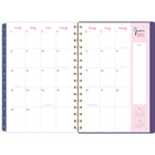 Cambridge - Agenda hebdomadaire/mensuel traits sombres EttaVee 2024-2025 - 5 1/2 po x 8 1/2 po - multicolore - anglais-Format de page : 5 1/2 po x 8 1/2 po