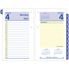 AT-A-GLANCE - Recharge de calendrier de bureau hebdomadaire 2027 QuickNotes 2 pages/jour - 6 po H x 3 1/2 po l - anglais-12 mois à onglet : janvier 2027 à decembre 2027