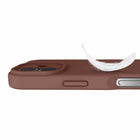 Avana - Velvet MagSafe Case pour iPhone 17 - Moka-Aimants extra puissants
