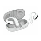 Adesso - Xtream T6 Écouteurs ouverts Bluetooth 5.3, contrôle tactile, étui, double micro - Blanc-Écouteurs sans fil à oreille ouverte Bluetooth 5.3 pour un son clair et immersif