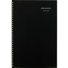 AT-A-GLANCE - Agenda scolaire mensuel 2024-2025 - 7 7/8 po x 11 7/8 po - noir - bilingue-14 mois : juillet 2024 - août 2025