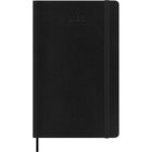 Moleskine - 2026 Agenda semainier Classic 12 mois à couverture souple - 5" x 8.25" - Noir-Angles arrondis, fermeture à élastique et ruban marque-page assorti