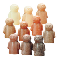 Yellow Door - Les petites gens comme moi, lot de 10-Ces personnages de jeu charmants et tactiles ont été conçus pour représenter différents tons de peau, aidant les enfants à s'identifier aux personnages et à se voir en train de jouer.