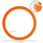 Soozier - housse de ressort pour trampoline 14 pi - orange-Le coussin peut être facilement fixé au cadre du trampoline avec des cordons élastiques