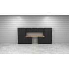 Cat - Ensemble d’armoires de rangement de garage entièrement soudées-Armoire à outils avec tiroirs à glissement fluide : conçue pour une organisation efficace et un accès rapide aux outils