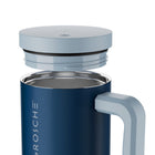 GROSCHE - Aspen Gobelet Isolé avec Poignée - 40 oz - Bleu Montagne-Conception à demi-tour ultra-sécurisée