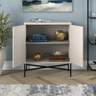 Hudson&Canal - Meuble d'appoint Brighton de 71 cm de largeur, , blanc aulne-Caractéristiques assemblage facile