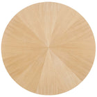 Modway - Crossroads Rond 47 po Bois Table à manger, Chêne-Pieds en bois massif