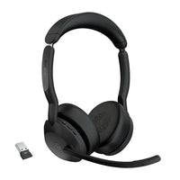 Jabra - Evolve2 55 Link380A MS Stéréo-Type de casque : casque supra-auriculaire stéréo sans fil