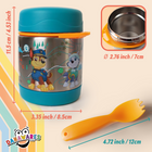 Danawares - Boîte repas isotherme Nickelodeon La Pat' Patrouille avec cuillère-fourchette - 300 ml-Fourchette intégrée : comprend une fourchette pratique qui se range facilement dans le couvercle, ce qui permet de manger facilement lors de vos déplacements