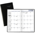 AT-A-GLANCE - Agenda mensuel de poche 2025 - 6 3/16 po H x 3 5/8 po l - Noir - Bilingue-Format des pages : 6 3/16 po H x 3 5/8 po l