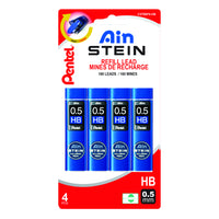 Pentel – Mines de rechange Ain Stein - 0,5 mm - HB - Paquet de 160-Plomb incassable d’une formule exclusive