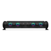 SOUNDEXTREME - ECOXGEAR Enceinte amplifiée Elite 500 watts - Bluetooth - Barre de son rétroéclairée par LED-Puissance audio exceptionnelle : 8 haut-parleurs marins (2 tweeters, 4 médiums, 2 woofers) délivrant jusqu’à 500 W de puissance maximale avec deux chambres stéréo indépendantes pour un vrai son gauche/droite