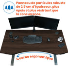 Motionwise - Bureau courbé ergonomique série M3 PRO Motionwise, 30 po x 60 po, électrique assis-debout, double moteurs - Noyer Américain-Livraison sans tracas : Le bureau Motionwise est expédié dans une seule boîte, simplifiant la livraison et l’assemblage pour une utilité immédiate. Pas de délais ou de complications liés à l’expédition !