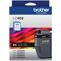 Brother - LC402 INKvestment Tank Cartouche d'encre noire à rendement standard-Rendement jusqu'à 550 pages par cartouche à rendement standard