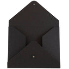 JAM Paper - Portefeuille Kraft à Boutons et Attaches à Cordes Moyen - 9 1/2 x 12 x 1/4 - Noir Recyclé-Tailles : 9 1/2 po x 12 po x 1/4 po
