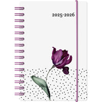 Socadis - W. Maxwell Agenda 2025-2026 Baro - 5.25 po x 8 po - Tulip - Bilingue-Août 2025 à juillet 2026