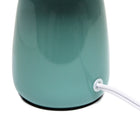Simple Designs - Petite lampe de table ronde - Vert écume de mer avec abat-jour assorti-8