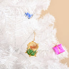 HOMCOM - Arbre de Noël artificiel de 6ft décoration de vacances de Noël - Blanc-Couleur : blanc 