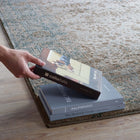 Modway - Dilys Treillis floral vintage vieilli Tapis de comédie 8 pi l x 10 pi L - Brun sarcelle et beige-Fil polypropylène à deux fils