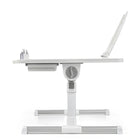 ShoppingAll - Bureau pliable portable réglable avec fente pour tablette et tiroir - Noir-Fente Multi-Usage: Inclut une fente qui sert de support stable pour les tablettes, liseuses, ordinateurs portables et livres, améliorant votre expérience numérique et de lecture.
