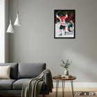 Sidney Crosby, toile, Équipe Canada, but de la médaille d’or-Dimensions : 14 haut. x 28 larg. x 1 prof. (po)