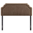 Modway - Magnolia Tissu rembourré Tête de lit Queen size - Moka-Positions de montage ajustables