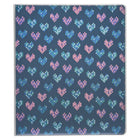 Staples - Reliure de 1 po à 3 anneaux - Coeurs pixélisés-Fermeture 3 anneaux ronds