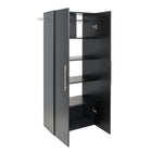 Prepac - Grosse armoire accrochable HangUps de 30 po - noir-Dimensions finies : L 30 po X H 72 po X P 16 po 18 pieds cubes 510 L de rangement