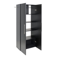 Prepac - Grosse armoire accrochable HangUps de 30 po - noir-Dimensions finies : L 30 po X H 72 po X P 16 po 18 pieds cubes 510 L de rangement