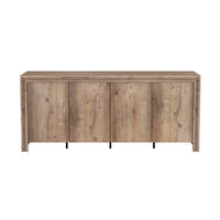 Manhattan Comfort - Buffet contemporain Corin 60" à 4 portes - Marron-Rangement spacieux à 4 portes – Conçu avec quatre portes d’armoire qui s’ouvrent sur de grands compartiments intérieurs, parfaits pour organiser les essentiels de salle à manger, les accessoires multimédias ou le désordre du quotidien