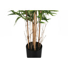 Monarch Specialties - Plante Artificielle - 50 po H - Arbre À Bambou - Mis En Pot - Feuilles Vertes - Pot Noir-Aucun assemblage requis: dimensions du produit : 27 po L x 27 po l x 50 po H