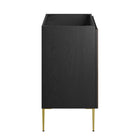 Modway - Alchemist 36" Armoire de toilette de salle de bain (lavabo non inclus) - Or noir-Bassin d’évier et installations non inclus