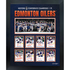 Edmonton Oilers 16x20 PhotoGlass 2025 Conference Champions Replica Signatures - Impression encadree - 20" x 16"-Qualité supérieure - virtual frames