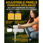 Bell + Howell - Bionic Floodlight Pro Lampes solaires d’extérieur avec détecteur de mouvement DEL-Technologie de détection de mouvement infrarouge : l’activation de mouvement utilise une technologie de détection de mouvement infrarouge qui projette un bouclier invisible jusqu’à 11 mètres