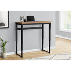 Monarch Specialties - 7677 Bureau 48 po L - Hauteur Adjustable Faux Bois Pale/Noir-6