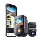 Vantrue - Caméra embarquée S1 Pro MAX 4K avec carte SD de 64 Go-Angle vision large 155° capturant plaques immatriculation piétons et détails route avec précision