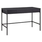 Hudson&Canal - Bureau Evans 48" - Noir-Un design moderne du milieu du siècle pour votre entrée, votre salon, votre bureau et plus encore