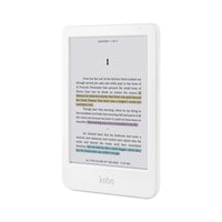 Kobo - Clara 6 po eReader - Blanc-Parcourez et lisez des livres électroniques en couleur, Faites l'expérience d'un véritable confort grâce à la palette de couleurs apaisantes de l'écran E Ink Kaleido  3 de 6 pouces. Pas d'éblouissement à la lumière du soleil, pas de distractions liées aux médias sociaux - juste vous et votre livre dans un bonheur tout en couleurs. Que vous soyez un mordu de la non-fiction ou un fanatique de la fiction, laissez la couleur apporter une profondeur supplémentaire à votre naviga