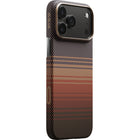 PITAKA - Coque tactile Woven pour iPhone 17 Pro Max - Coucher de soleil-Propulsé par notre technologie exclusive PitaTap