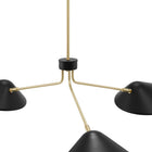 Modway - Journey Bras 3-léger de 14" Pendentif - Noir-Ampoules : 3 E26 40W max (non incluses)