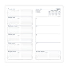 Quo Vadis - Ital B Agenda Semainier - 8.8 cm l x 17 cm H - Couleurs Assorties - Bilingue-Grille 1 couleur sur papier blanc