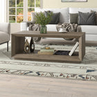 Hudson&Canal - Table basse rectangulaire Evie 48" L - Chêne gris vieilli-Nettoyer avec un chiffon doux et sec, sans produits chimiques agressifs ni produits de nettoyage abrasifs